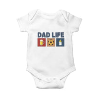 Dad Life Soccer Beer Baby Bottle Baby Onesie Fathers Day Gift