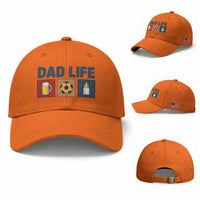 Dad Life Soccer Beer Baby Bottle Baseball Cap Fathers Day Gift