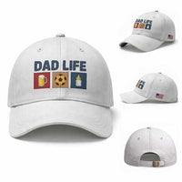 Dad Life Soccer Beer Baby Bottle Baseball Cap Fathers Day Gift