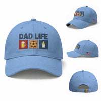 Dad Life Soccer Beer Baby Bottle Baseball Cap Fathers Day Gift