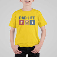 Dad Life Soccer Beer Baby Bottle T Shirt For Kid Fathers Day Gift