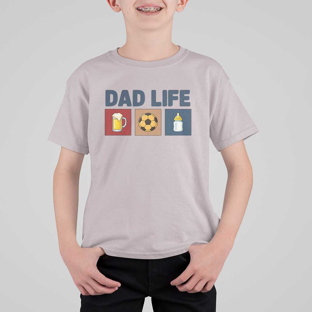 Dad Life Soccer Beer Baby Bottle T Shirt For Kid Fathers Day Gift