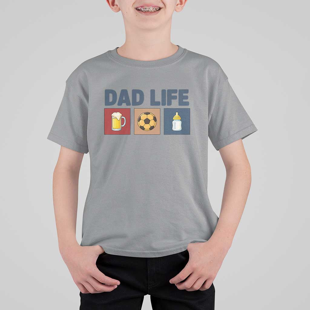 Dad Life Soccer Beer Baby Bottle T Shirt For Kid Fathers Day Gift