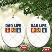 Dad Life Soccer Beer Baby Bottle Ceramic Ornament Fathers Day Gift