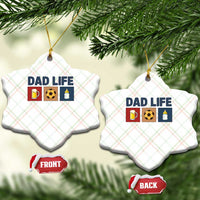 Dad Life Soccer Beer Baby Bottle Ceramic Ornament Fathers Day Gift