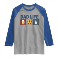 Dad Life Soccer Beer Baby Bottle Raglan Shirt Fathers Day Gift