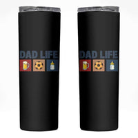 Dad Life Soccer Beer Baby Bottle Skinny Tumbler Fathers Day Gift