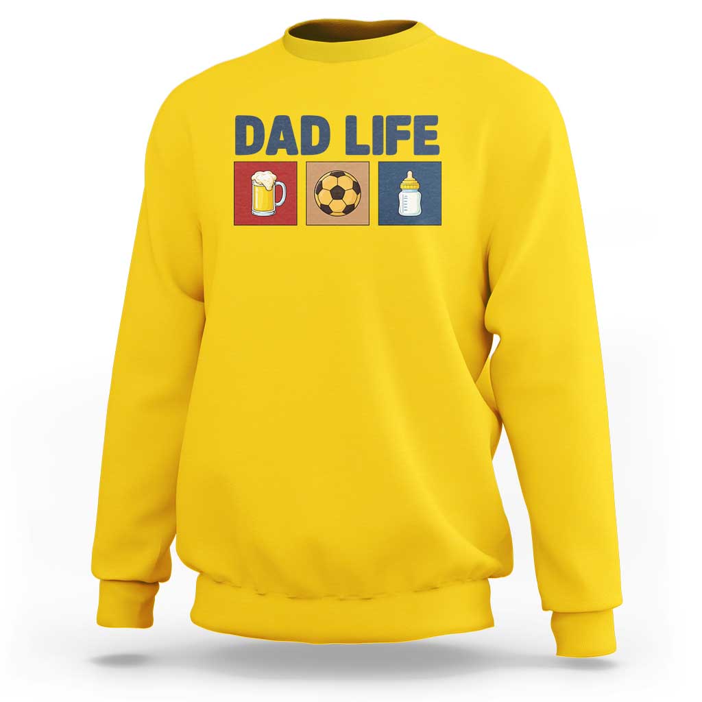 Dad Life Soccer Beer Baby Bottle Sweatshirt Fathers Day Gift