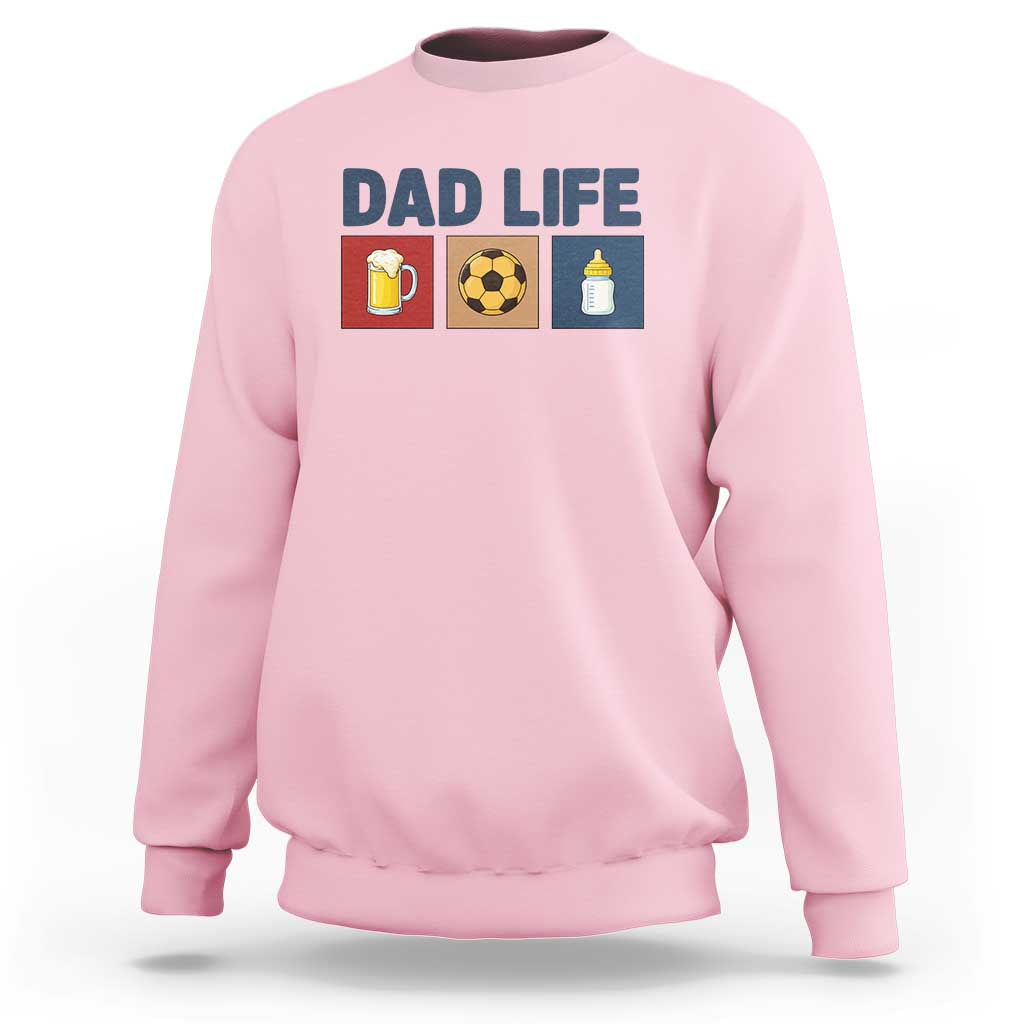 Dad Life Soccer Beer Baby Bottle Sweatshirt Fathers Day Gift