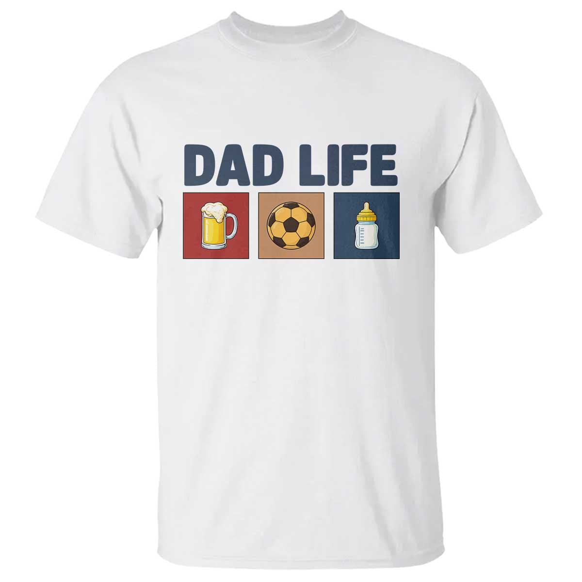 Dad Life Soccer Beer Baby Bottle T Shirt Fathers Day Gift