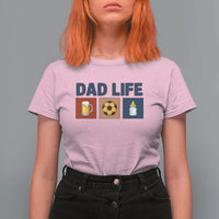 Dad Life Soccer Beer Baby Bottle T Shirt For Women Fathers Day Gift