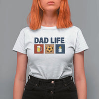 Dad Life Soccer Beer Baby Bottle T Shirt For Women Fathers Day Gift