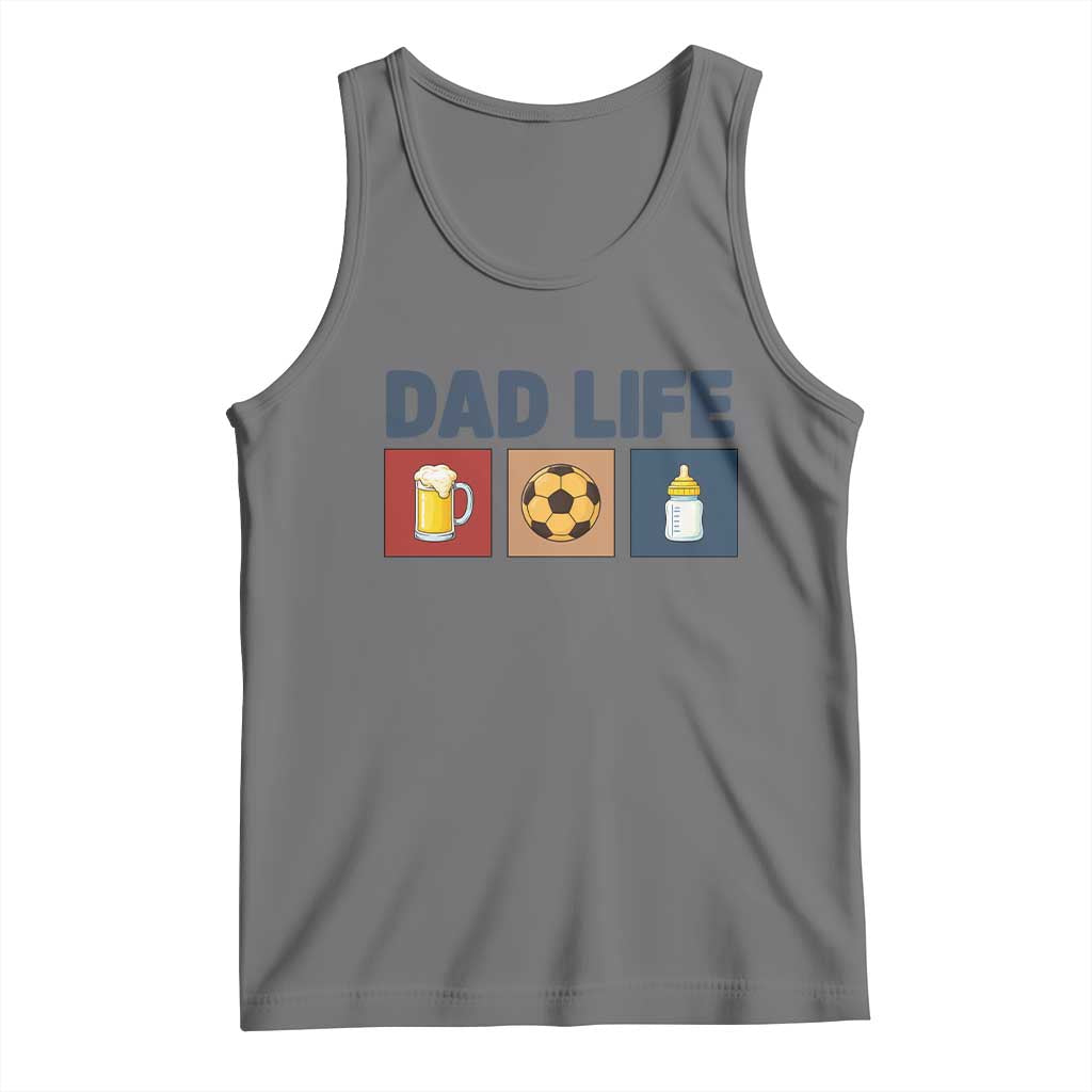Dad Life Soccer Beer Baby Bottle Tank Top Fathers Day Gift