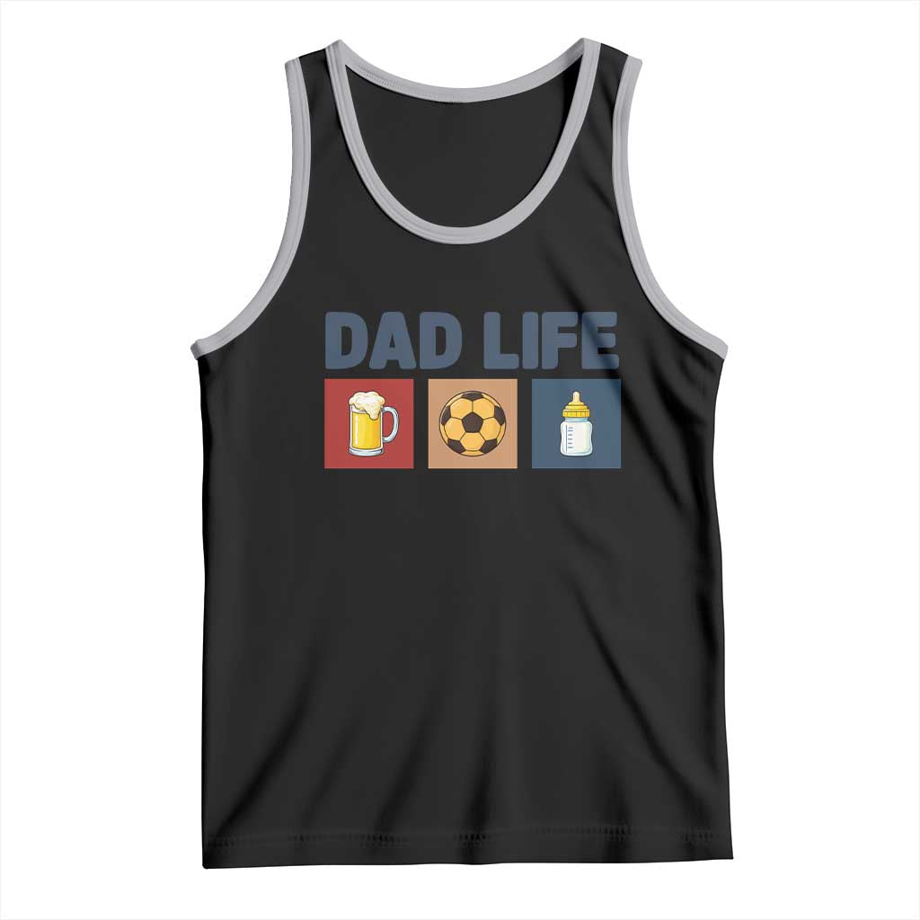 Dad Life Soccer Beer Baby Bottle Tank Top Fathers Day Gift