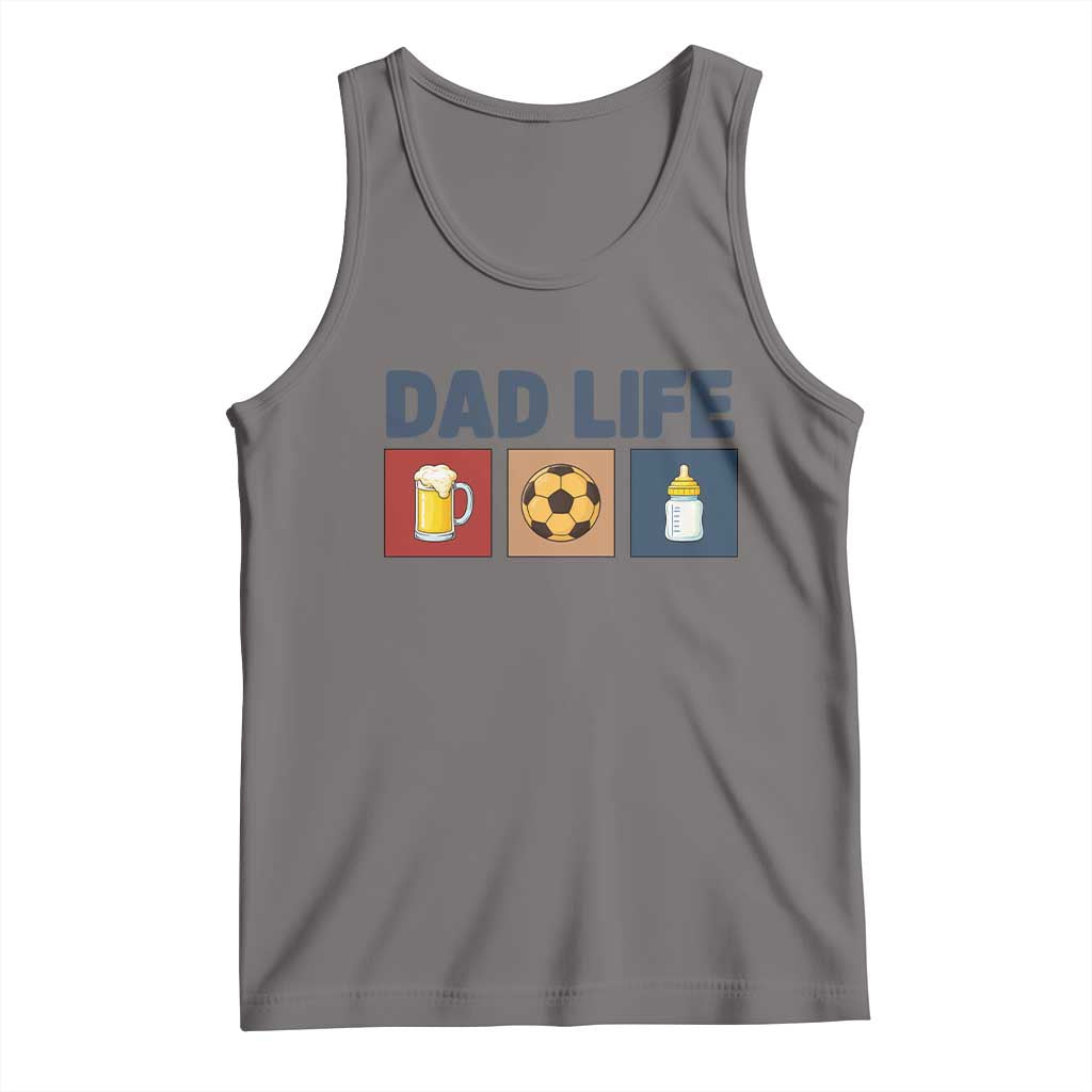 Dad Life Soccer Beer Baby Bottle Tank Top Fathers Day Gift