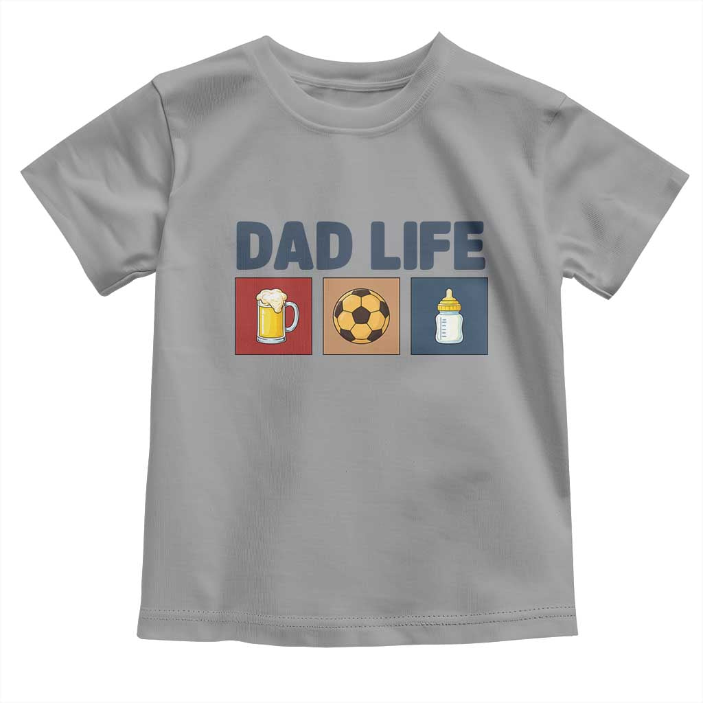 Dad Life Soccer Beer Baby Bottle Toddler T Shirt Fathers Day Gift