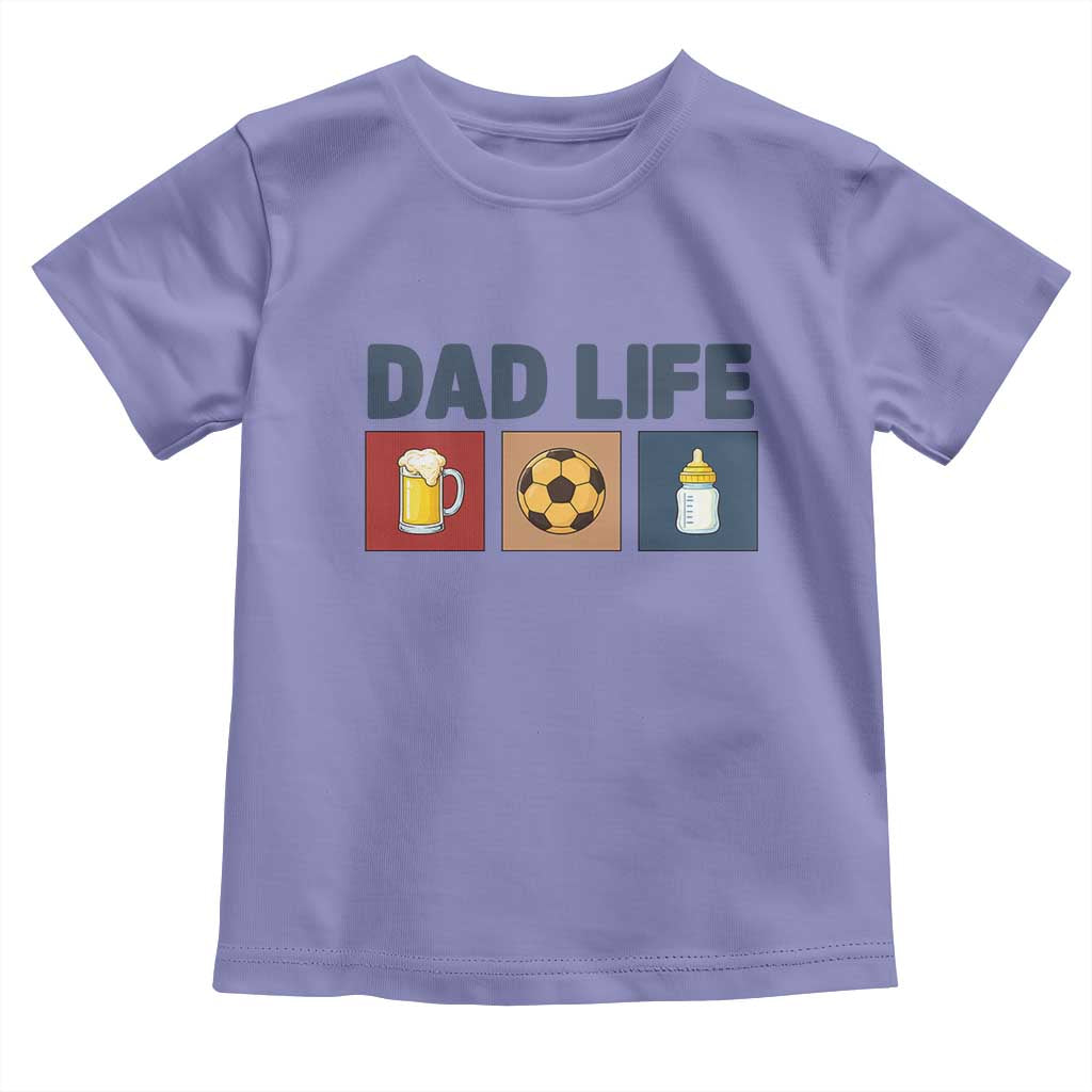 Dad Life Soccer Beer Baby Bottle Toddler T Shirt Fathers Day Gift
