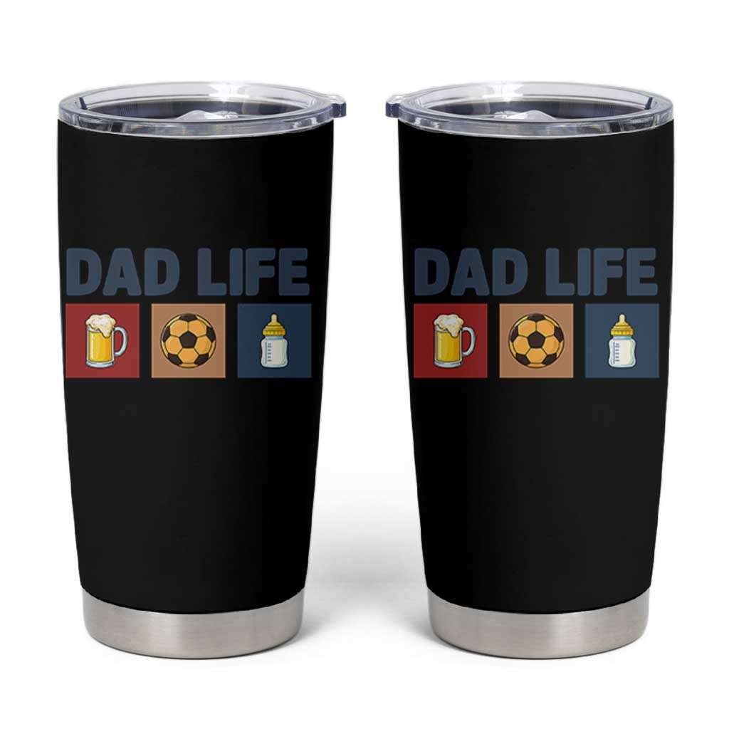 Dad Life Soccer Beer Baby Bottle Tumbler Cup Fathers Day Gift