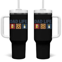Dad Life Soccer Beer Baby Bottle Tumbler With Handle Fathers Day Gift