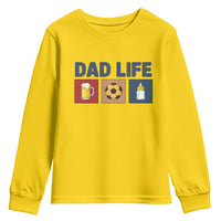 Dad Life Soccer Beer Baby Bottle Youth Sweatshirt Fathers Day Gift