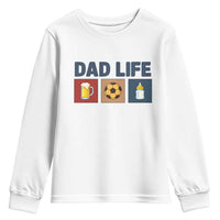 Dad Life Soccer Beer Baby Bottle Youth Sweatshirt Fathers Day Gift