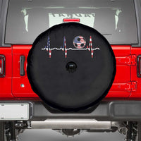 USA Soccer Heartbeat Spare Tire Cover American Flag Football Pulse