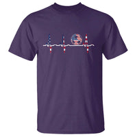 USA Soccer Heartbeat T Shirt American Flag Football Pulse