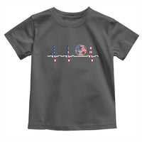 USA Soccer Heartbeat Toddler T Shirt American Flag Football Pulse