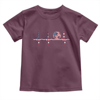 USA Soccer Heartbeat Toddler T Shirt American Flag Football Pulse