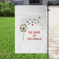 Soccer Dandelion Flower Garden Flag The Game Of The World