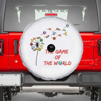 Soccer Dandelion Flower Spare Tire Cover The Game Of The World