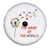 Soccer Dandelion Flower Spare Tire Cover The Game Of The World