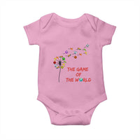 Soccer Dandelion Flower Baby Onesie The Game Of The World