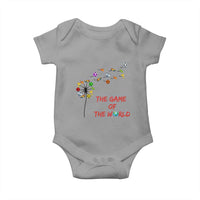 Soccer Dandelion Flower Baby Onesie The Game Of The World