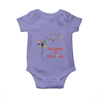 Soccer Dandelion Flower Baby Onesie The Game Of The World