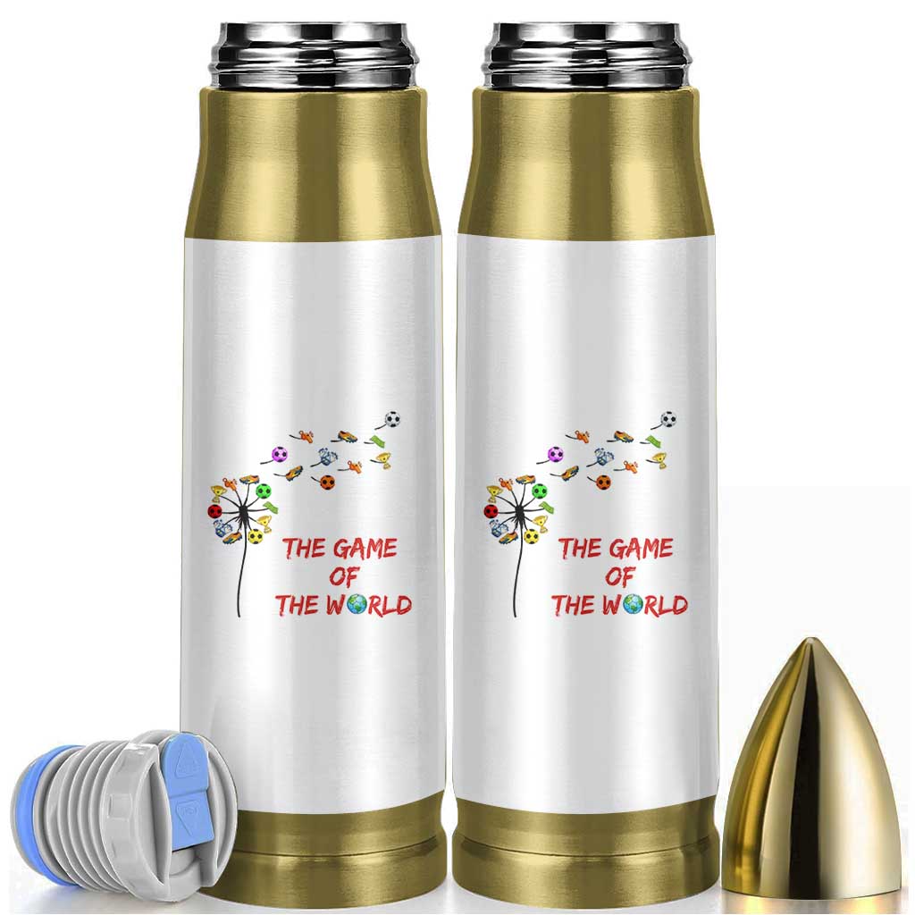 Soccer Dandelion Flower Bullet Tumbler The Game Of The World