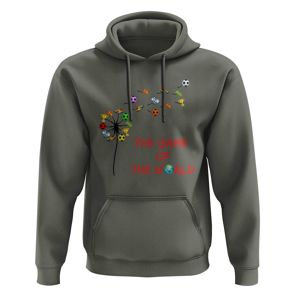 Soccer Dandelion Flower Hoodie The Game Of The World
