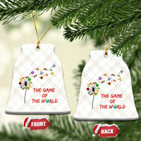 Soccer Dandelion Flower Ceramic Ornament The Game Of The World