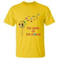 Soccer Dandelion Flower T Shirt The Game Of The World