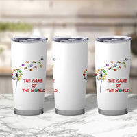 Soccer Dandelion Flower Tumbler Cup The Game Of The World