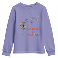 Soccer Dandelion Flower Youth Sweatshirt The Game Of The World