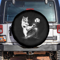 Cat Playing Soccer Spare Tire Cover Funny Cat Lover Gift