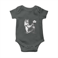 Cat Playing Soccer Baby Onesie Funny Cat Lover Gift