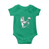 Cat Playing Soccer Baby Onesie Funny Cat Lover Gift