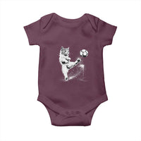 Cat Playing Soccer Baby Onesie Funny Cat Lover Gift
