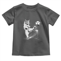 Cat Playing Soccer Toddler T Shirt Funny Cat Lover Gift