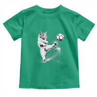 Cat Playing Soccer Toddler T Shirt Funny Cat Lover Gift