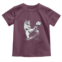 Cat Playing Soccer Toddler T Shirt Funny Cat Lover Gift