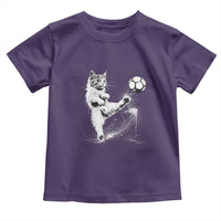 Cat Playing Soccer Toddler T Shirt Funny Cat Lover Gift