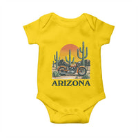 Arizona Motorcycle Baby Onesie Vintage Desert Highway Rider Gift